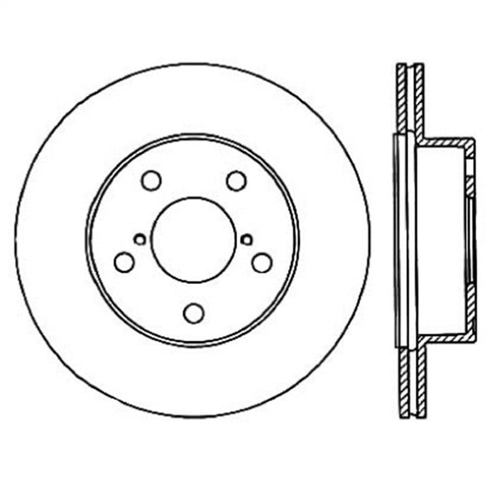 StopTech 126.47023SR StopTech Sport Slotted Brake Rotor; Rear Right - Truck Part Superstore