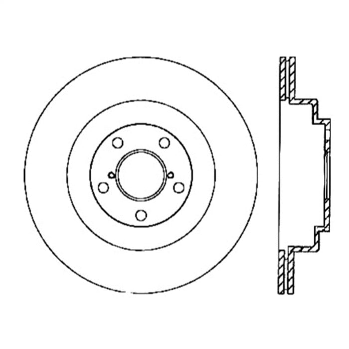 StopTech 126.47025SL StopTech Sport Slotted Brake Rotor; Rear Left - Truck Part Superstore