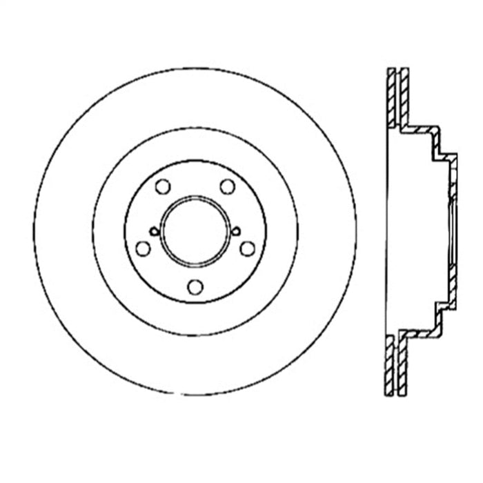 StopTech 126.47025SR StopTech Sport Slotted Brake Rotor; Rear Right - Truck Part Superstore
