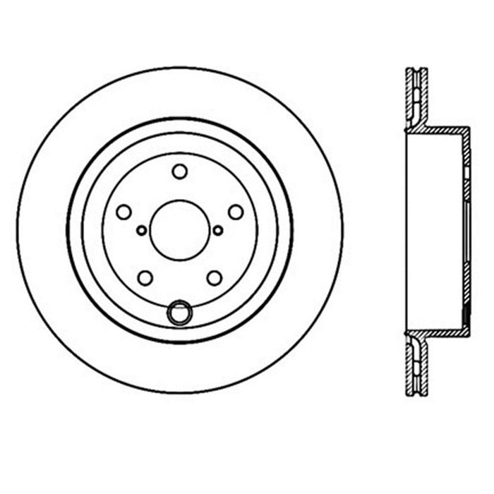 StopTech 126.47030SL StopTech Sport Slotted Brake Rotor; Rear Left - Truck Part Superstore