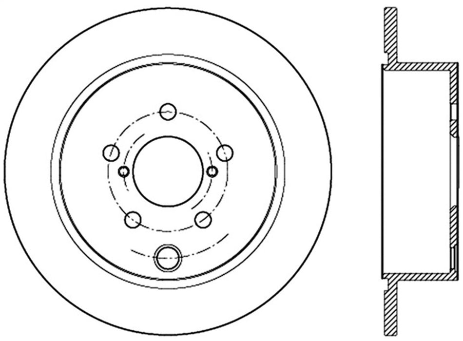 StopTech 126.47035SL StopTech Sport Slotted Brake Rotor; Rear Left - Truck Part Superstore