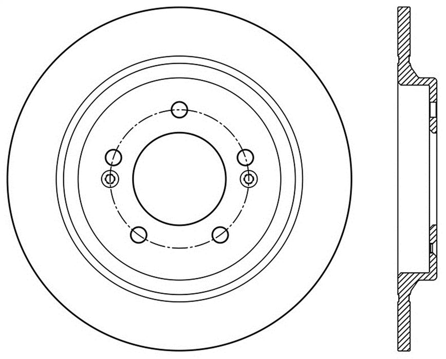 StopTech 126.50029SR StopTech Sport Slotted Brake Rotor; Rear Right - Truck Part Superstore