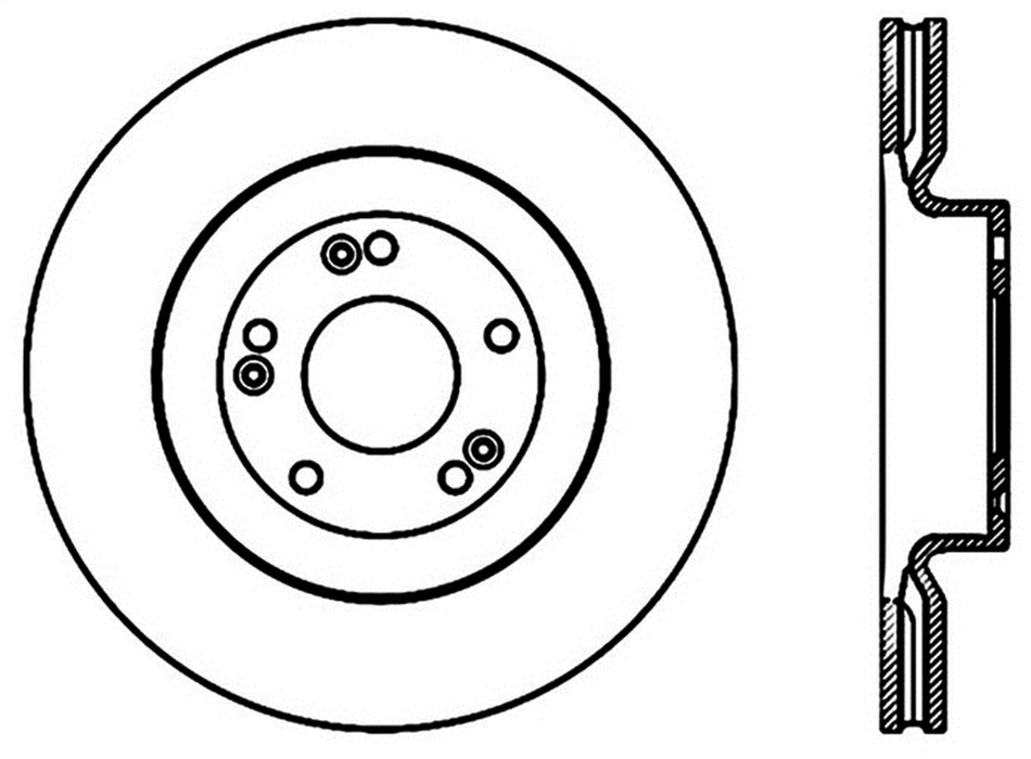 StopTech 126.51034SL StopTech Sport Slotted Brake Rotor; Front Left - Truck Part Superstore