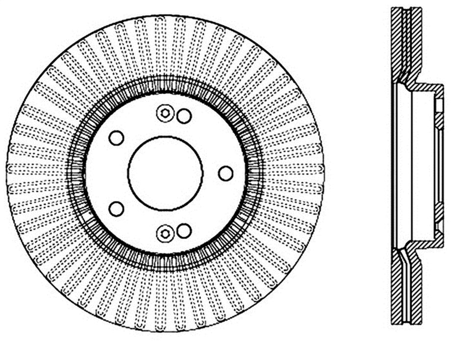 StopTech 126.51040SL StopTech Sport Slotted Brake Rotor; Front Left - Truck Part Superstore