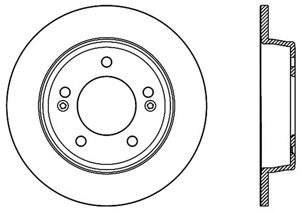 StopTech 126.51043SL StopTech Sport Slotted Brake Rotor; Rear Left - Truck Part Superstore