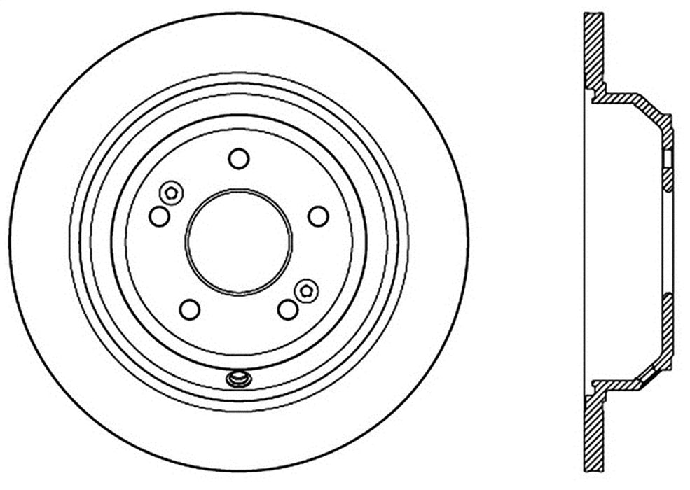 StopTech 126.51045SL StopTech Sport Slotted Brake Rotor; Rear Left - Truck Part Superstore
