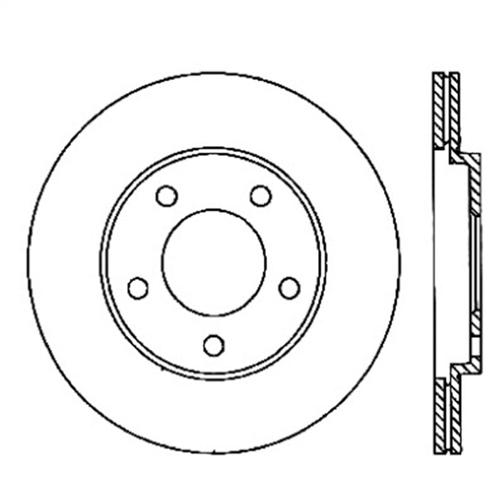StopTech 126.61087SL StopTech Sport Slotted Brake Rotor; Rear Left - Truck Part Superstore