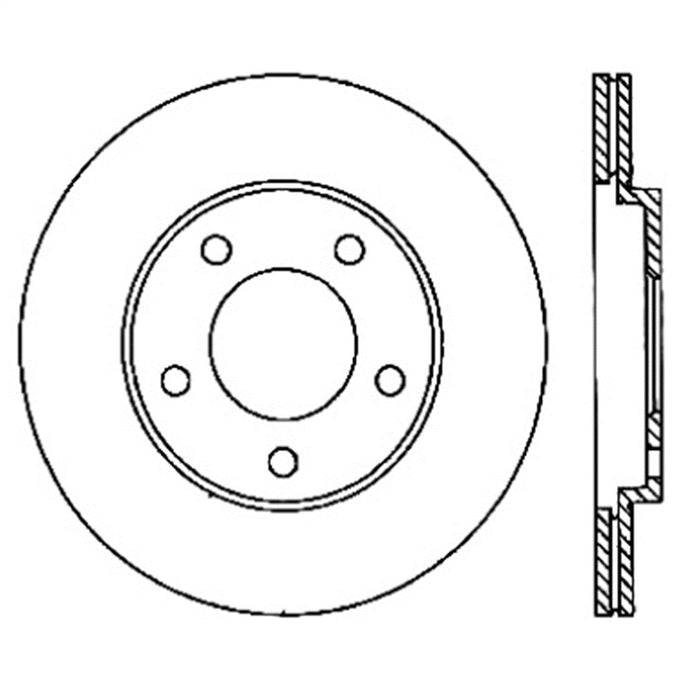 StopTech 126.61087SR StopTech Sport Slotted Brake Rotor; Rear Right - Truck Part Superstore