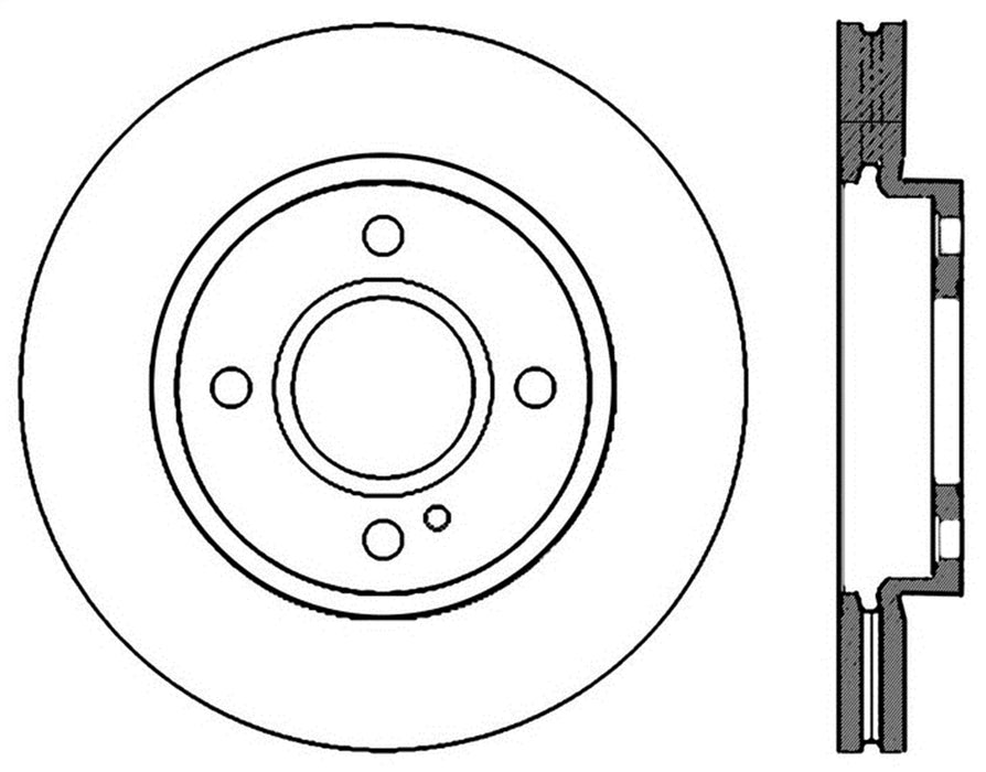 StopTech 126.61096SL StopTech Sport Slotted Brake Rotor; Front Left - Truck Part Superstore