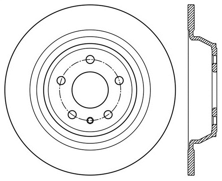 StopTech 126.61103SL StopTech Sport Slotted Brake Rotor; Rear Left - Truck Part Superstore