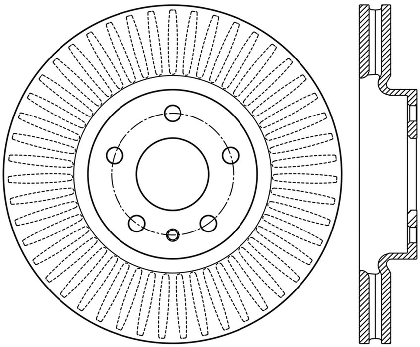 StopTech 126.61104SR StopTech Sport Slotted Brake Rotor; Front Right - Truck Part Superstore