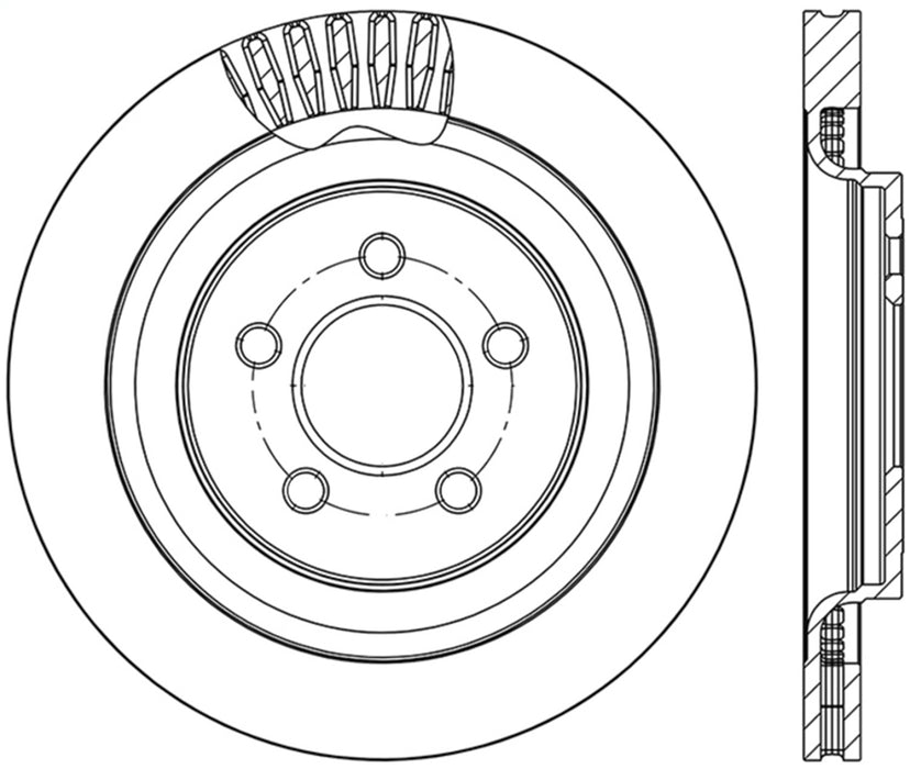 StopTech 126.61109SR StopTech Sport Slotted Brake Rotor; Rear Right - Truck Part Superstore