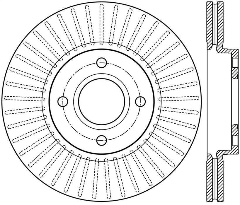 StopTech 126.61110SL StopTech Sport Slotted Brake Rotor; Front Left - Truck Part Superstore