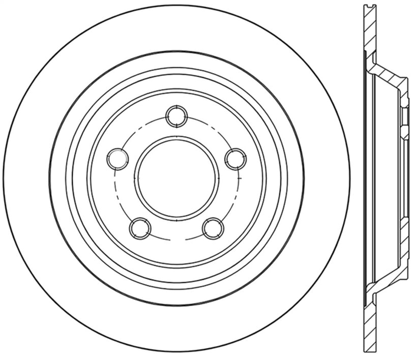 StopTech 126.61111SL StopTech Sport Slotted Brake Rotor; Rear Left - Truck Part Superstore