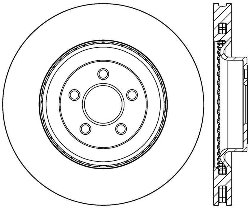 StopTech 126.61116SR StopTech Sport Slotted Brake Rotor; Front Right - Truck Part Superstore