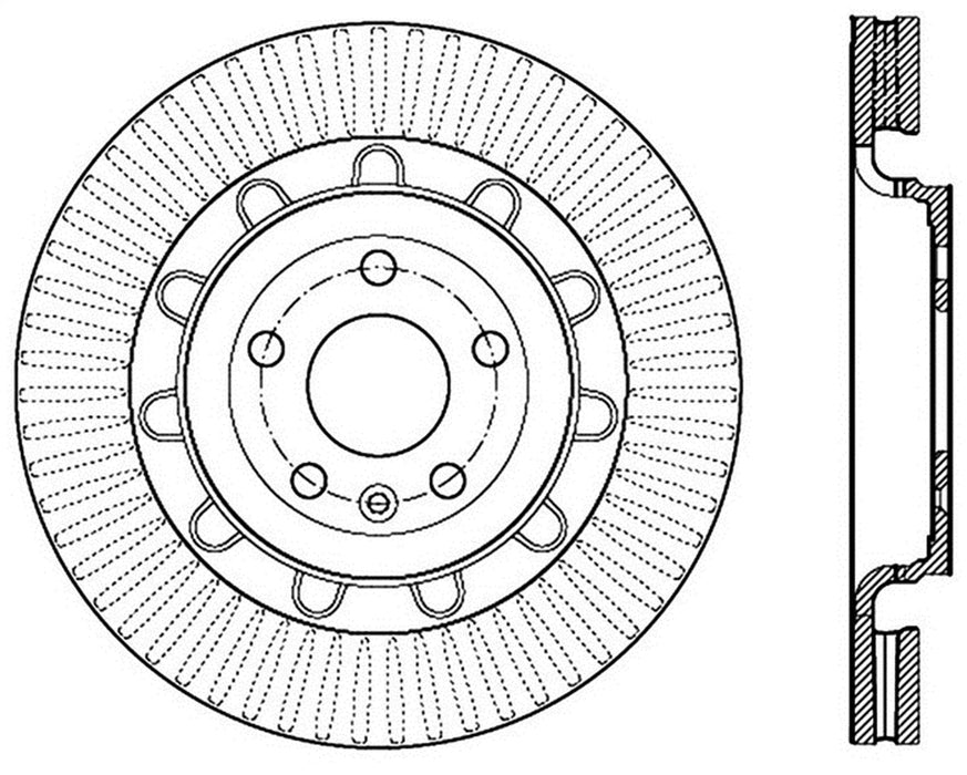 StopTech 126.65136SR StopTech Sport Slotted Brake Rotor; Front Right - Truck Part Superstore