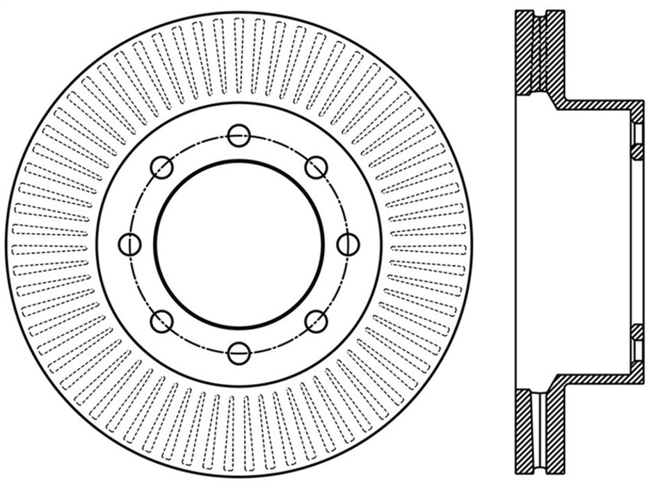 StopTech 126.65138SL StopTech Sport Slotted Brake Rotor; Front Left - Truck Part Superstore