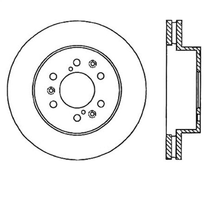 StopTech 126.66057SL StopTech Sport Slotted Brake Rotor; Front Left - Truck Part Superstore