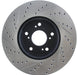 StopTech 127.40086L StopTech Sport Drilled/Slotted Brake Rotor; Front Left - Truck Part Superstore