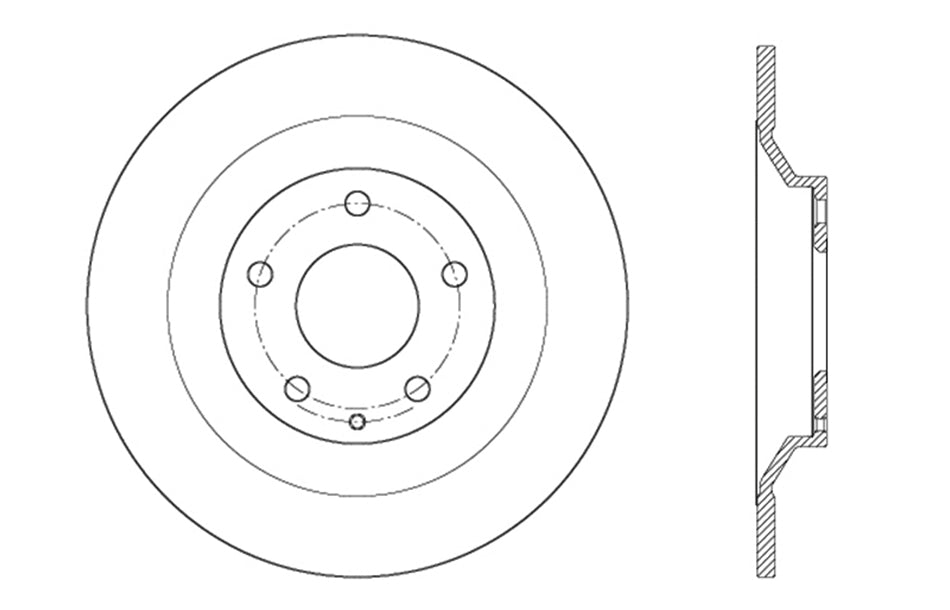 StopTech 127.45083L StopTech Sport Drilled/Slotted Brake Rotor; Rear Left - Truck Part Superstore