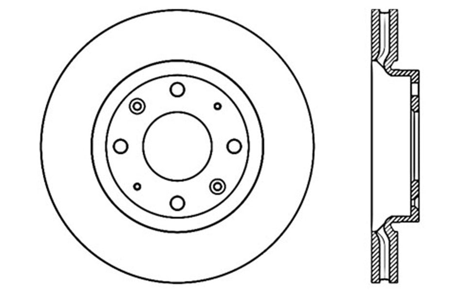 StopTech 127.50012L StopTech Sport Drilled/Slotted Brake Rotor; Front Left - Truck Part Superstore
