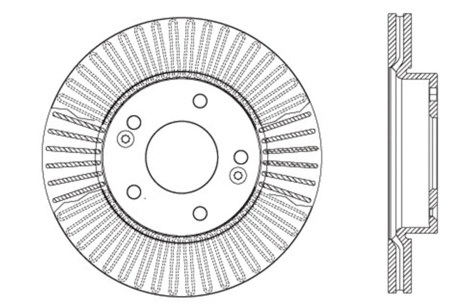 StopTech 127.50026L StopTech Sport Drilled/Slotted Brake Rotor; Front Left - Truck Part Superstore