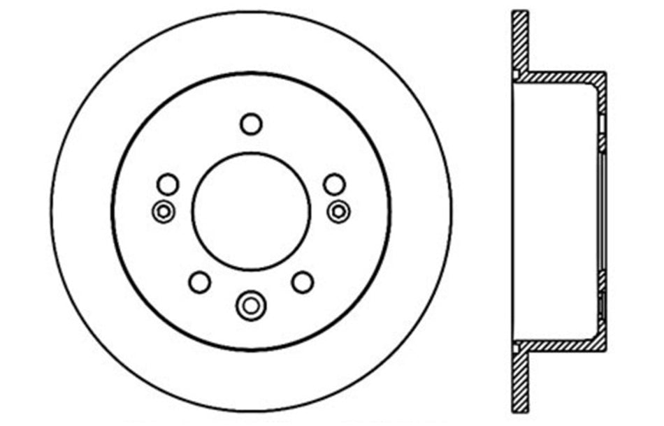 StopTech 127.51024L StopTech Sport Drilled/Slotted Brake Rotor; Rear Left - Truck Part Superstore