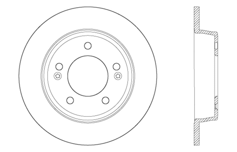 StopTech 127.51043L StopTech Sport Drilled/Slotted Brake Rotor; Rear Left - Truck Part Superstore