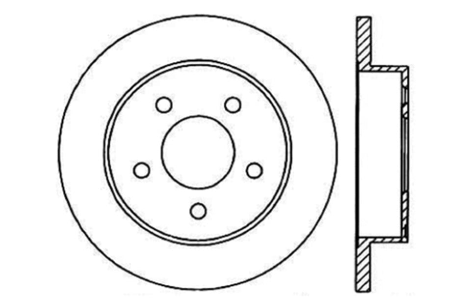 StopTech 127.61042R StopTech Sport Drilled/Slotted Brake Rotor; Rear Right - Truck Part Superstore
