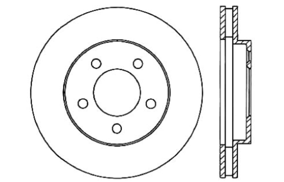 StopTech 127.61085R StopTech Sport Drilled/Slotted Brake Rotor; Front Right - Truck Part Superstore