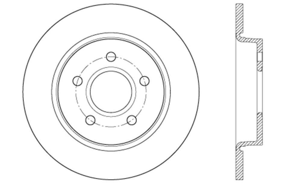 StopTech 127.61099R StopTech Sport Drilled/Slotted Brake Rotor; Rear Right - Truck Part Superstore