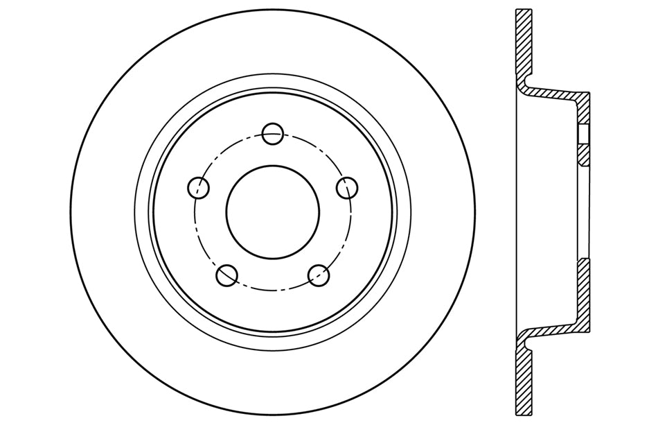 StopTech 127.61101R StopTech Sport Drilled/Slotted Brake Rotor; Rear Right - Truck Part Superstore
