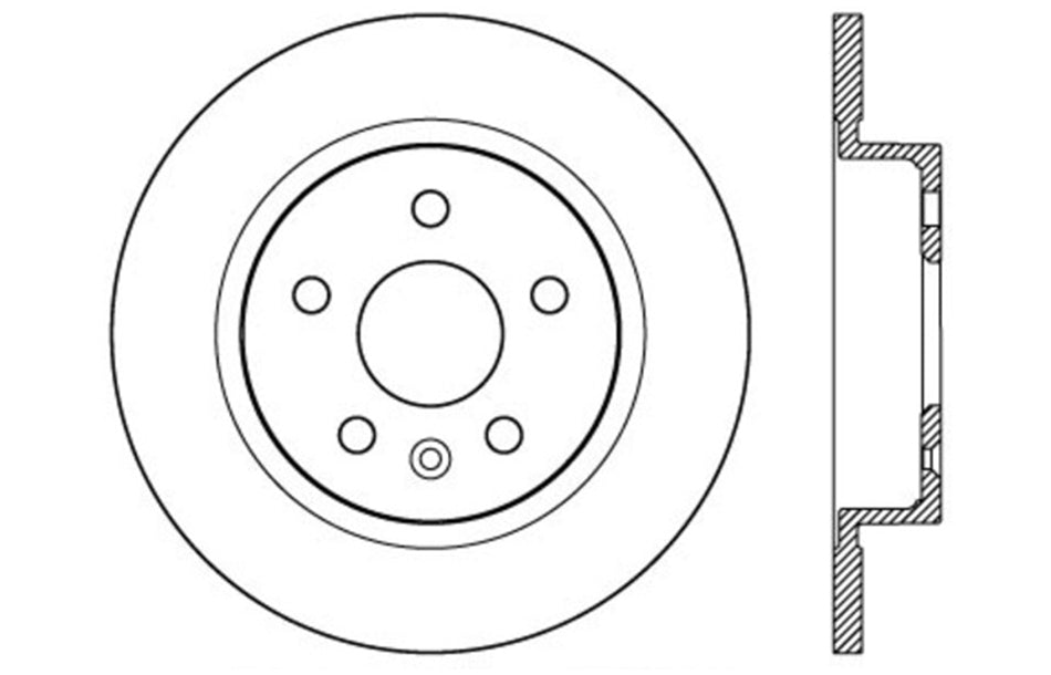 StopTech 127.62125L StopTech Sport Drilled/Slotted Brake Rotor; Rear Left - Truck Part Superstore