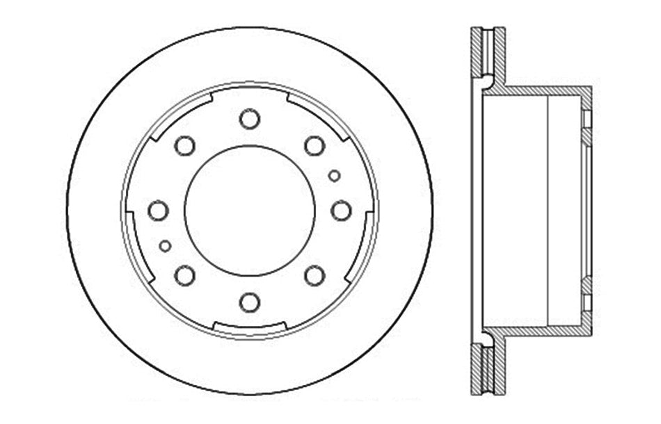 StopTech 127.66077L StopTech Sport Drilled/Slotted Brake Rotor; Rear Left - Truck Part Superstore