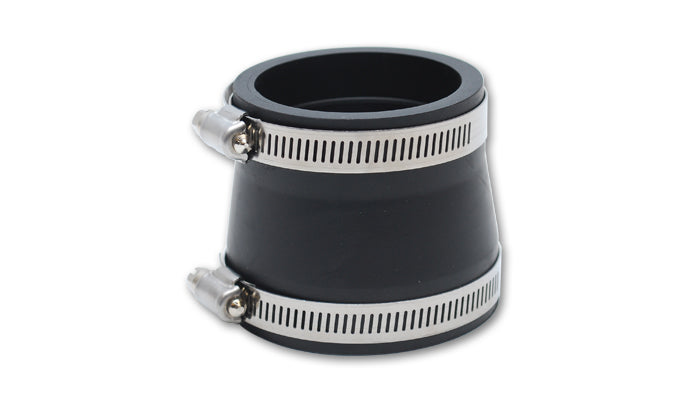 Vibrant Performance 12713 Non-Reinforced Silicone Reducer; 3 in. ID x 4 in. ID x 3 in. Long; Black; - Truck Part Superstore
