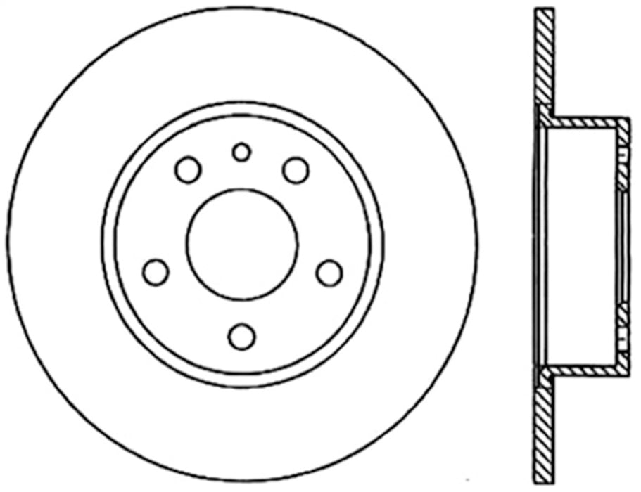 StopTech 127.02007L StopTech Sport Drilled/Slotted Brake Rotor; Rear Left - Truck Part Superstore
