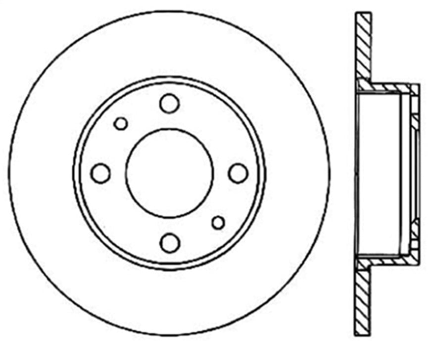 StopTech 127.04000R StopTech Sport Drilled/Slotted Brake Rotor; Front and Rear Right - Truck Part Superstore