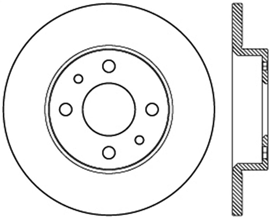 StopTech 127.04001L StopTech Sport Drilled/Slotted Brake Rotor; Front and Rear Left - Truck Part Superstore