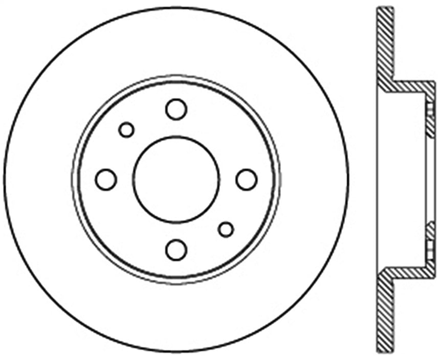 StopTech 127.04001R StopTech Sport Drilled/Slotted Brake Rotor; Front and Rear Right - Truck Part Superstore