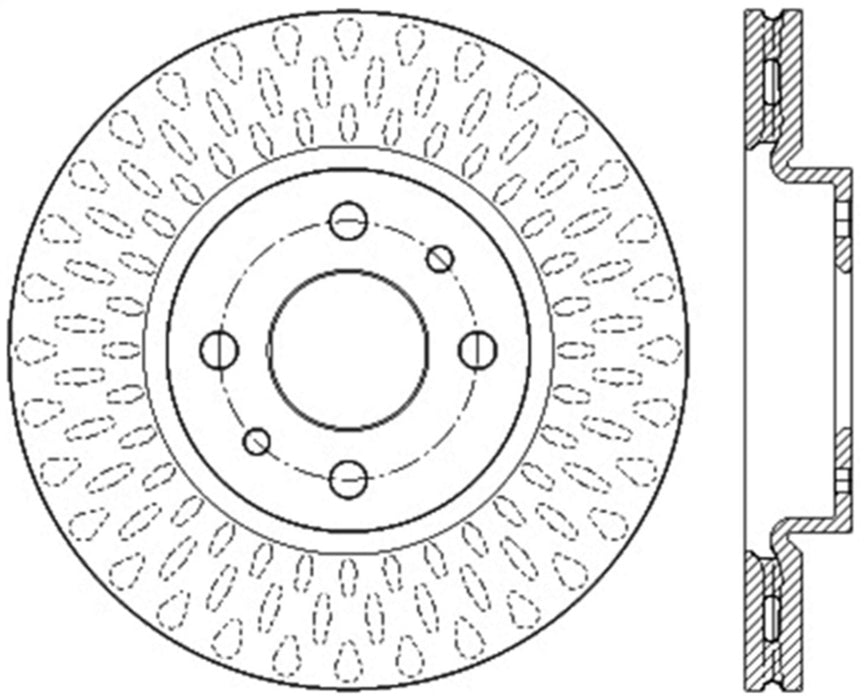 StopTech 127.04002R StopTech Sport Drilled/Slotted Brake Rotor; Front Right - Truck Part Superstore