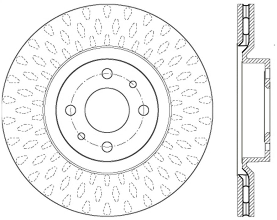StopTech 127.04004L StopTech Sport Drilled/Slotted Brake Rotor; Front Left - Truck Part Superstore
