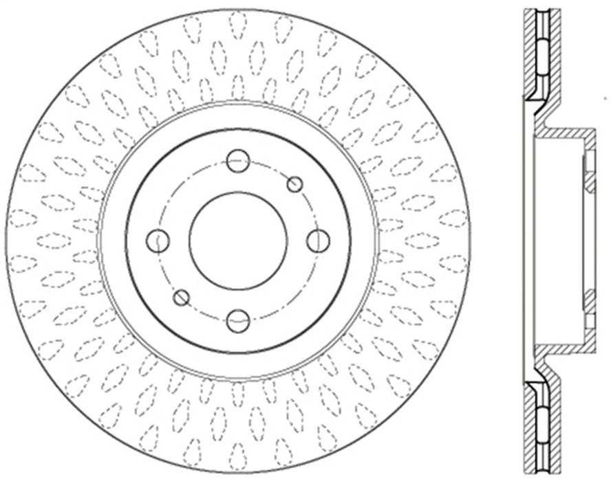 StopTech 127.04004R StopTech Sport Drilled/Slotted Brake Rotor; Front Right - Truck Part Superstore