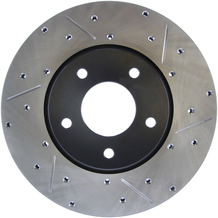 StopTech 127.20014L StopTech Sport Drilled/Slotted Brake Rotor; Front Left - Truck Part Superstore