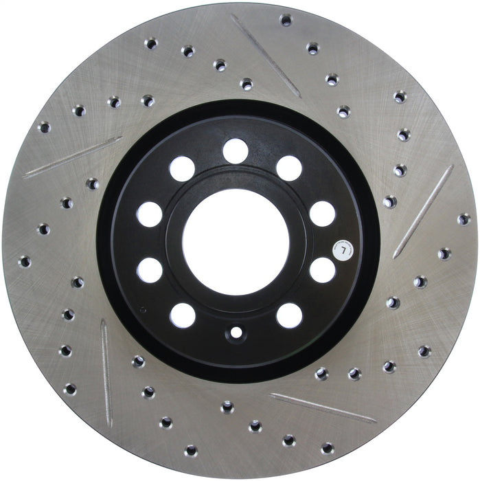 StopTech 127.33098L StopTech Sport Drilled/Slotted Brake Rotor; Front Left - Truck Part Superstore