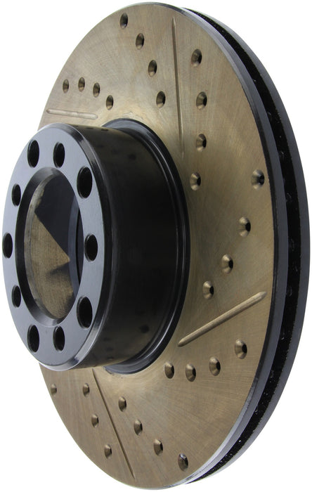 StopTech 127.35008CL StopTech Sport Cryo Drilled/Slotted Brake Rotor; Front Left - Truck Part Superstore