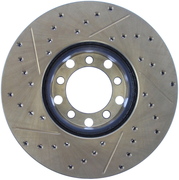 StopTech 127.35008CL StopTech Sport Cryo Drilled/Slotted Brake Rotor; Front Left - Truck Part Superstore