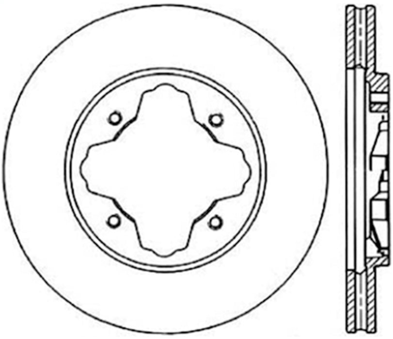 StopTech 127.40022L StopTech Sport Drilled/Slotted Brake Rotor; Front Left - Truck Part Superstore