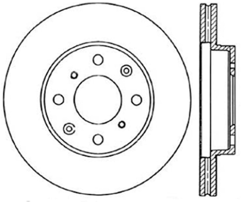 StopTech 127.40023L StopTech Sport Drilled/Slotted Brake Rotor; Front Left - Truck Part Superstore