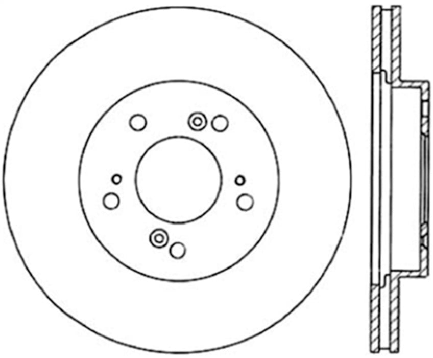 StopTech 127.40026L StopTech Sport Drilled/Slotted Brake Rotor; Front Left - Truck Part Superstore