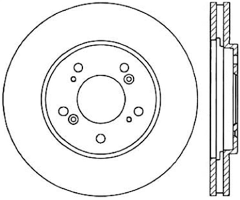 StopTech 127.40028L StopTech Sport Drilled/Slotted Brake Rotor; Front Left - Truck Part Superstore